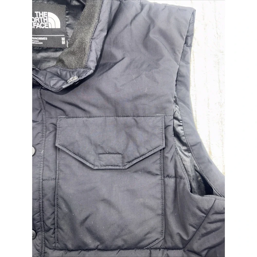 The North Face‎ Mens Patricks Point Puffer Vest Black Medium Button Zip Pocket
